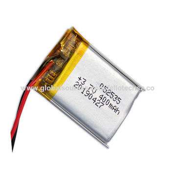 3.7v lipo battery 400mah lithium polymer battery for power bank gps tracker  052535, lithium polymer battery 400mah lipo battery 3.7v 400mAh 052535 -  Buy China 3.7V 400mAh Rechargeable 052535 on Globalsources.com