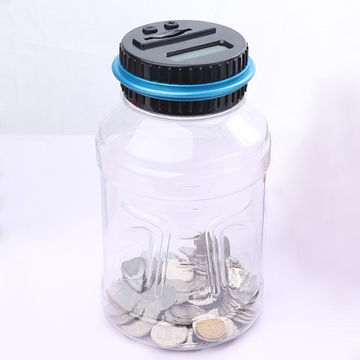 Toples celengan Digital bening penyimpan uang, celengan Digital, wadah uang hitung uang Lcd for sale at factory direct price