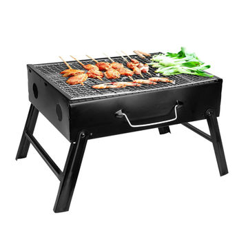 Buy Wholesale China Portable Folding Outdoor Picnic Steel Bbq Barbecue  Grill Machine Charcoal Grill/barbecue Grills & Grill Bbq at USD 2.7
