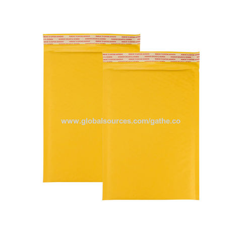 Gepolsterte Umschläge aus Natronpapier, Versandtaschen, gelb-braune Luftpolsterversandtaschen