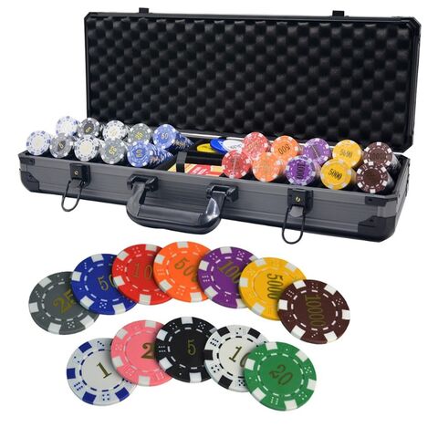 Poker Chips Set 300PCS Casino Clay Poker Chips Set with High-end Aluminum Alloy 