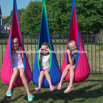 Adjustable Toddler Baby Hanging Swing Seat With Cushion Indoor Outdoor Hammock