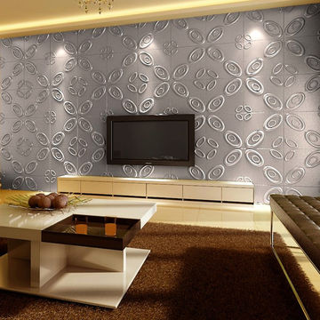 ChinaInterior decorative living room wall panels 3d pvc board interior ...