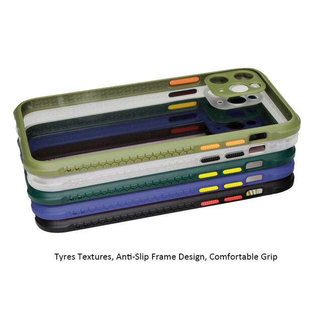 Casing Ponsel Hybrid Tahan Guncangan 2 in 1 untuk iPhone 11, 11 Pro, 11 Pro Max - TPU + Akrilik