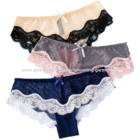 Buy China Wholesale Fancy Lace Girls And Ladies Hot Sexy Underwear