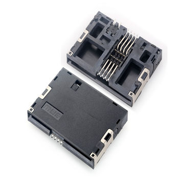 China 8PIN+switch Normally open SMT type Smart card connectors,smart ...