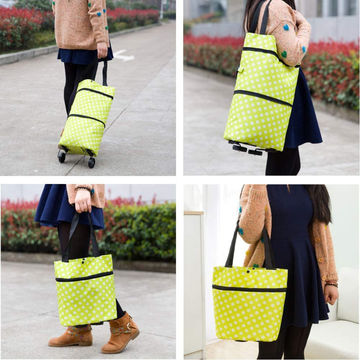 Buy Wholesale China Lightweight Folding Shopping Bag With Wheels