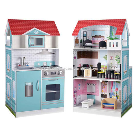 kitchen and dollhouse 2 in 1