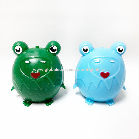 3 Frog Squeeze Soft Toys Tpr Soft Sticky Frog Toy Squishy Toy