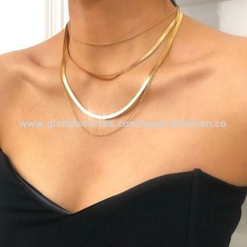 Thick Heavy Metal Choker Necklace Women