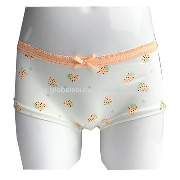 Bulk Buy China Wholesale Sexy School Girl Underwear Microfiber Girl Briefs  Underwear In Strawberry Print Wide Picot Elastic $0.8 from Xiamen Forisun  Trade Co. Ltd