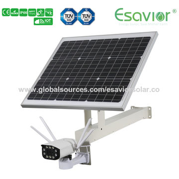 Caméra IP/CCTV Solaire 4G ESAVIOR IP66 CE RoHS ISO TUV - Alimentée par Énergie Solaire