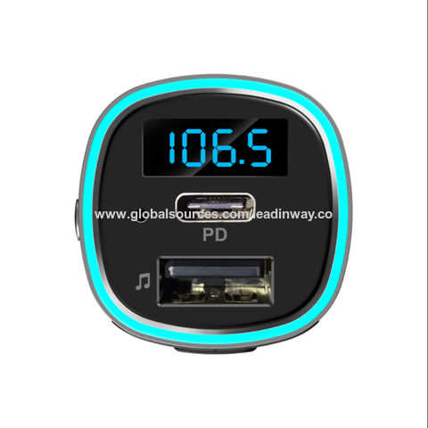 Bluetooth-FM-Transmitter und Auto-Schnellladegerät mit LCD-Display BC83
