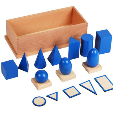 Cone Blue Geometric Solid NEW Montessori Sensorial material 