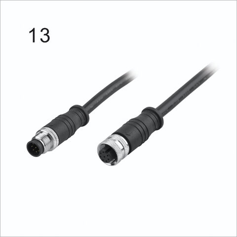 China M12 8P Cable Assembly Male To Female On Global Sources M12 Cable 