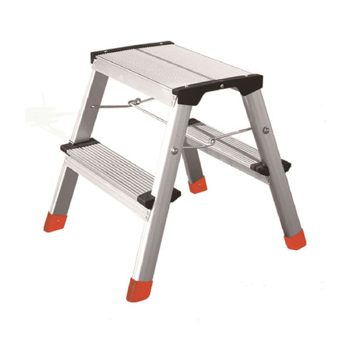 EN131 Lightweight House Use Easy to fold Aluminum 2 Step Stool ladder ...