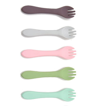 Bulk Buy China Wholesale Baby Spoon Fork Toddler Dinner Feeding Fork With  Match Silicone Bowl Food Grade $0.66 from Xiamen Grandpolaris Trading Co.,  Ltd.