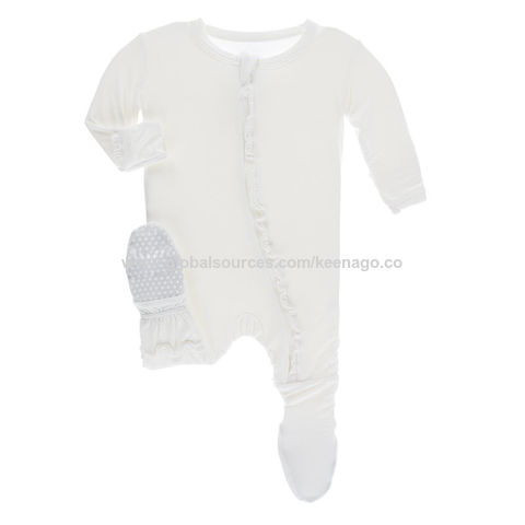 KicKee Pants Baby Coverall with Zipper Long Sleeve Footless Bodysuit One Piece