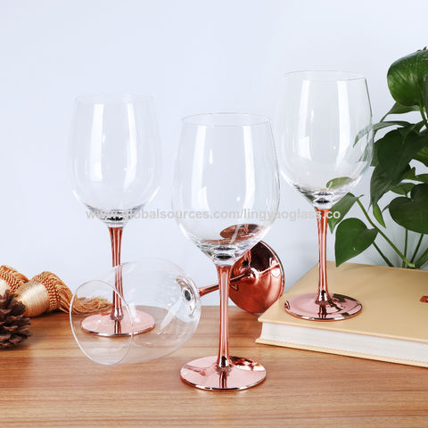 Wholesale Crystal Spraying Color Colored Stem Wine Glass - China Colored  Stem Wine Glass and Custom Wine Glass price