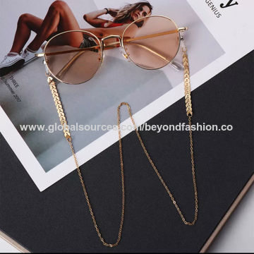 Women Eyeglass Chains Black Acrylic Beads Chains Anti-slip Eyewear Cord  Reading Glasses Rope Fashion