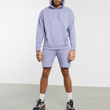 Buy Wholesale China Basic Style Sportswear Blank Men Sweatsuit Set Pullover  Hoodie & Drawstring Shorts Two Piece Sets & Men Sweatsuit Set at USD 21.5 |  Global Sources