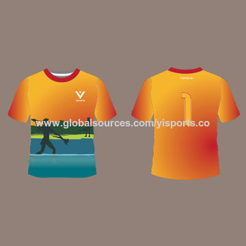 Buy China Sports T-shirt, Made Of 100% Polyester Fabric Material, With Digital Sublimation Printing & Sports T-shirt at USD 8 | Global