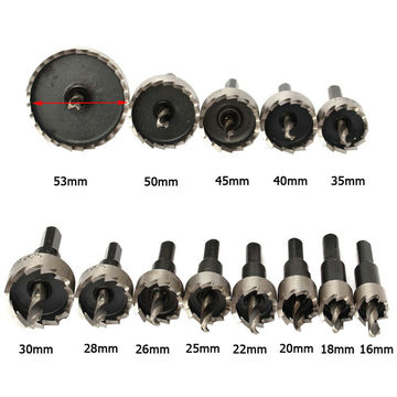 16mm ~ 53mm Hole Saw Drill Bit Cutter Tool For Stainless Steel Metal Alloy Wood