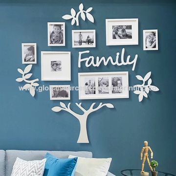 Acrylic Wood Modern Mirror Wall Sticker Home Decor For Children Room Decal HD3 