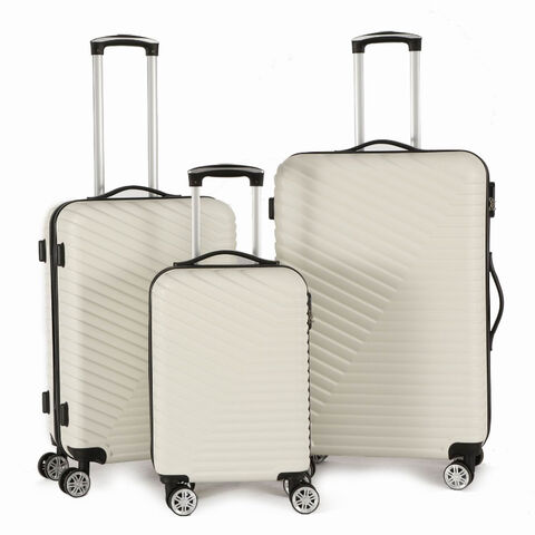 Buy Wholesale China Abs Luggage White Color Durable Weekend Travel