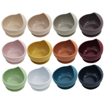 Buy Wholesale China Silicone Baby Silicone Suction Bowl With Wood Silicone  Spoon And Strong Suction & Baby Bowl at USD 2.7