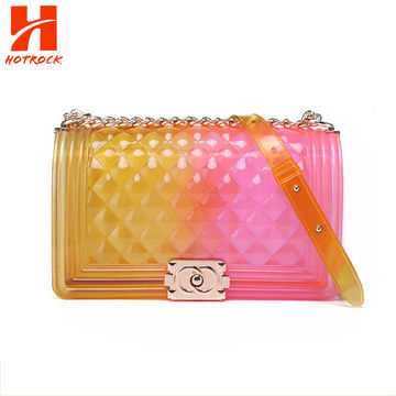 Women's Fashion Shoulder Handbags Large Capacity Totes Transparent Jelly Bags