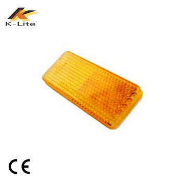 Rectangle Amber Bolt On Reflector ECE/SAE Reflective Side Mark For Bicycle Truck 