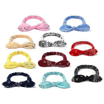 Buy Wholesale China New Style Fashion Rabbit Ears Knot Headband Colorful  Elastic Hair Band For Girls Hair Accessories & Headband at USD  | Global  Sources