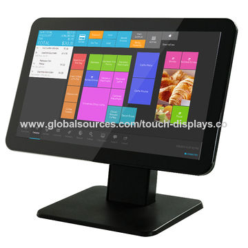 China 15 inch capacitive 10 points touch screen waterproof pos system ...