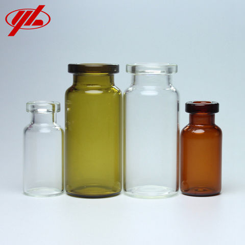 50 PC Clear Glass Sample Bottle Test Tube Small Bottles Vials Storage Containers