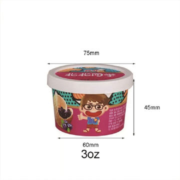 Ice Cream Containers With Lids - 100ml Disposable Ice Cream