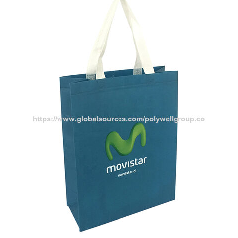 Bolsa de compras reutilizable de PP no tejido ecológica al por mayor con impresión personalizada