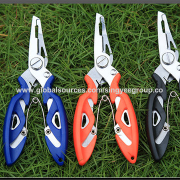 Stainless Steel Curved Nose Fishing Pliers Multi-function Luya
