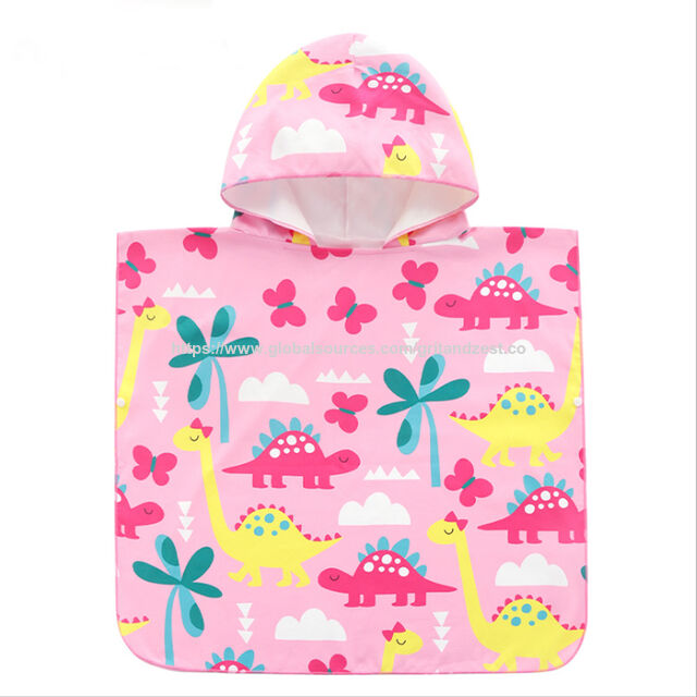 Toalla de playa con capucha para niños, albornoz con capucha para natación, poncho de surf, poncho de toalla, toallas de baño de microfibra