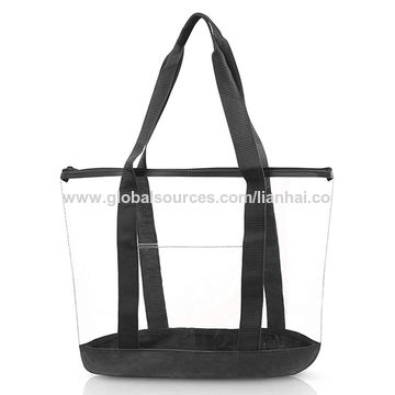 Friendly Purse Shoulder Tote Bags Plastic Bag PVC Handbag Transparent