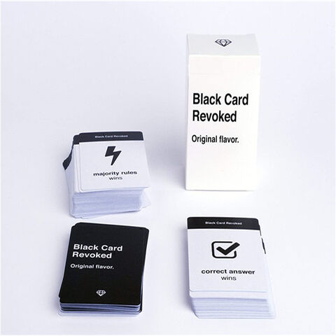 Buy Wholesale China Black Card Revoked - Flavor Board Game Card & Black ...