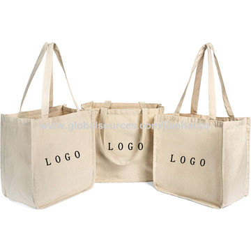 Buy Wholesale China Custom Eco Printed Recycle Plain Cotton Canvas Tote Bag  Large Reusable Canvas Cotton Shopping Bag & Fashion Eco Plain Tote Cotton  Canvas Travel Bag at USD 0.6