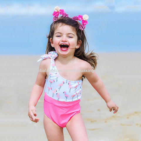 Achetez en gros Sexy Beachwear Enfants Filles, Une épaule Monokini