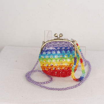 Bulk Buy China Wholesale Colorful Beaded Bags, Mini Beads Bag For