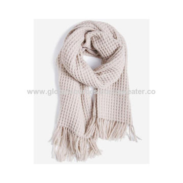 Wholesale Low price 100% cashmere wool scarf China factory women's 100% cashmere  scarf From m.