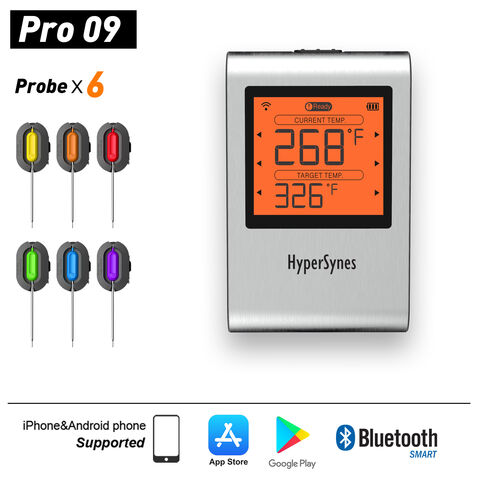 Wireless Smart Meat Thermometer BBQ Thermometer with Instant Read Probe -  China Wireless Meat Thermometer, Smart Meat Thermometer