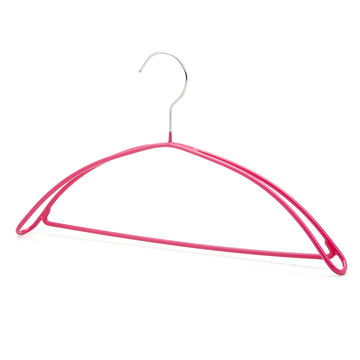 China Wholesale Kids Hangers Pink Plastic Clothes Hanger with Rose