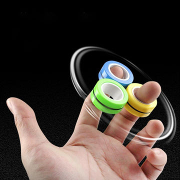 Fidget Toys Finger Magnetic Rings Finger Spinner AUTISM SENSORY GREEN 