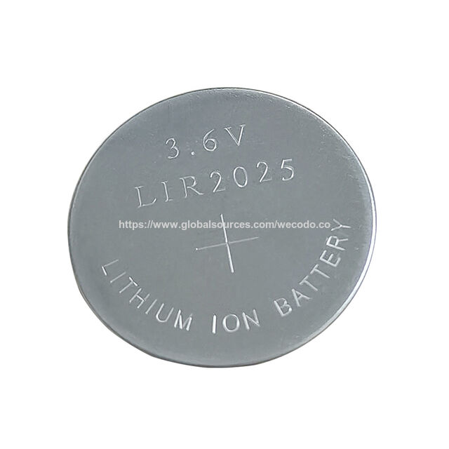 Pila de botón recargable LIR 2025 de 35mAh con terminales/pines 24*5.0mm - Ideal para dispositivos electrónicos
