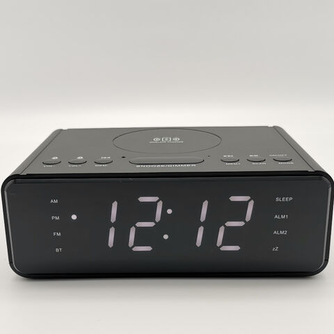 Radio-réveil avec port de chargement USB, horloge électrique avec
